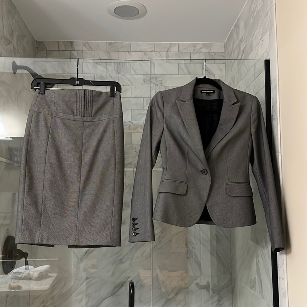 Express pencil skirt suit.